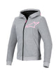 Alpinestars Hoodie Chrome v2 Grijs/Roze Motorjas