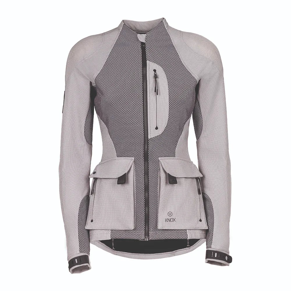 Knox Tor Damen Hellgrau – AA Armoured Motorradhemd