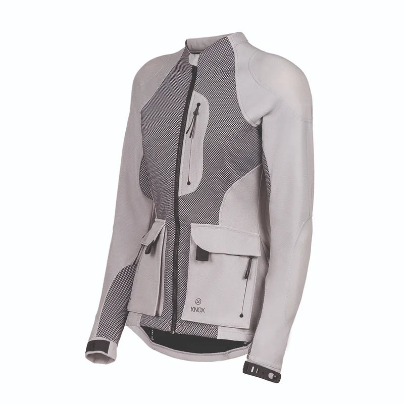 Knox Tor Damen Hellgrau – AA Armoured Motorradhemd