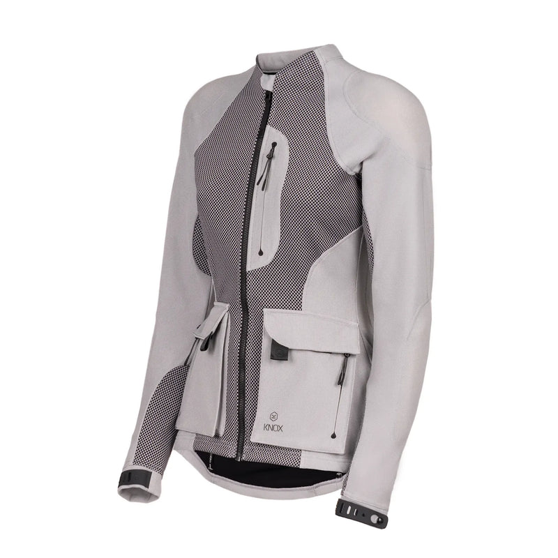 Knox Tor Dames Armoured Motorcycle Jacket Light Grey – AA Motorcycle Jacket