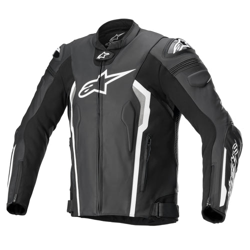 Alpinestars Missile v2 Zwart/Wit Leren Motorjas