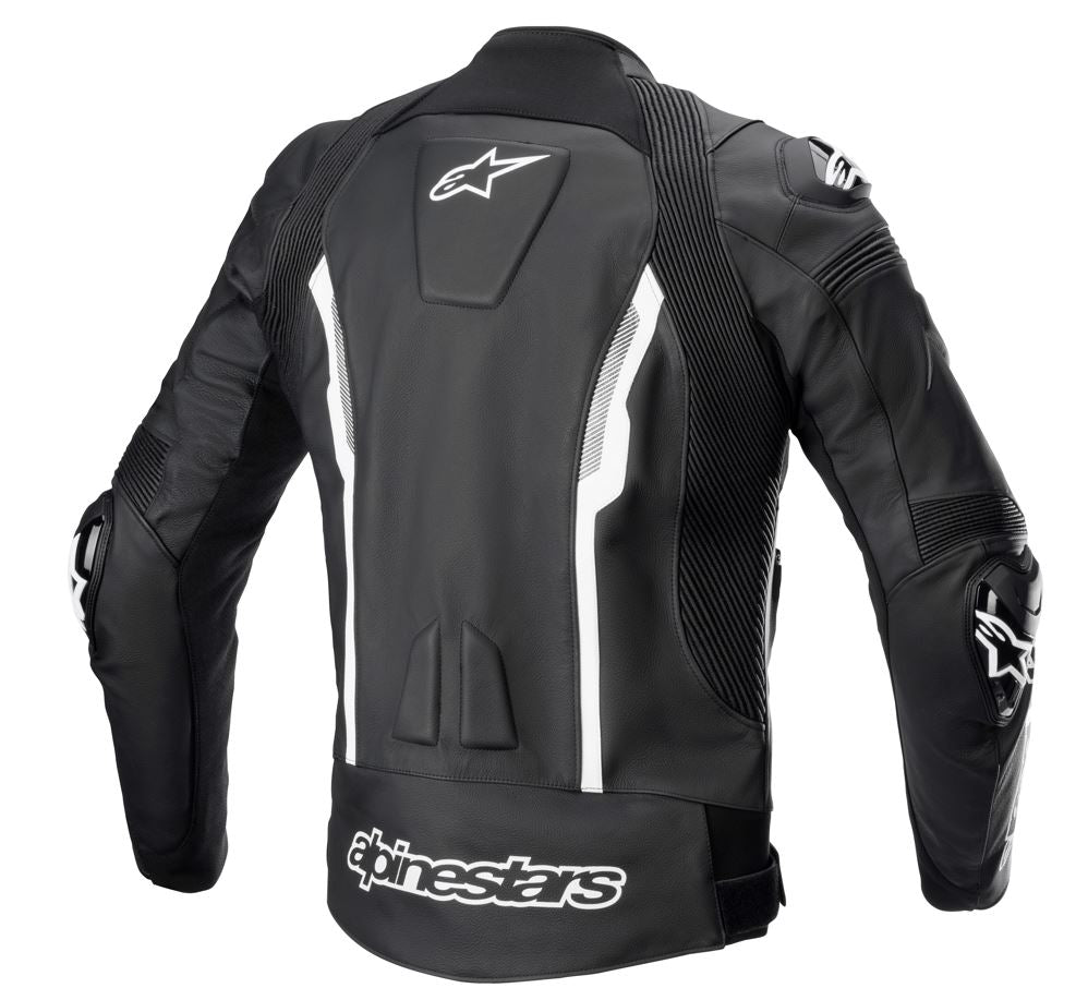 Alpinestars Missile v2 Schwarz/Weiß Leder-Motorradjacke
