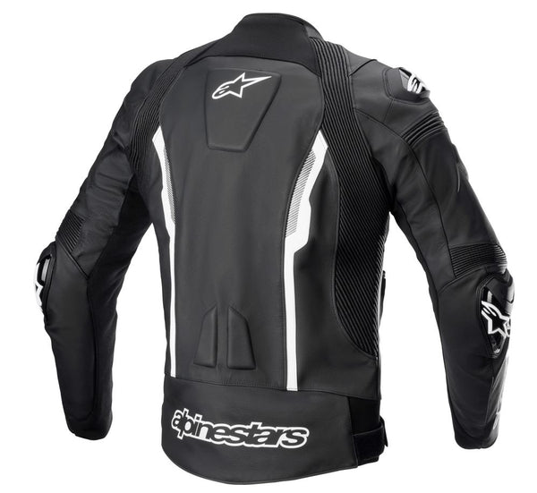 Alpinestars Missile v2 Schwarz/Weiß Leder-Motorradjacke