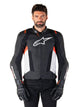 Alpinestars Missile v3 Schwarz/Weiß/Fluorot Leder Motorradjacke