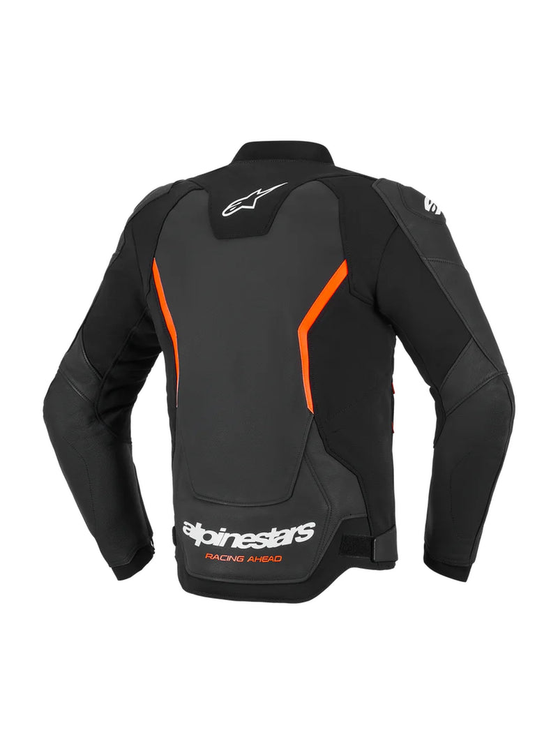 Alpinestars GP Force v2 Zwart/Fluorood Leren Motorjas