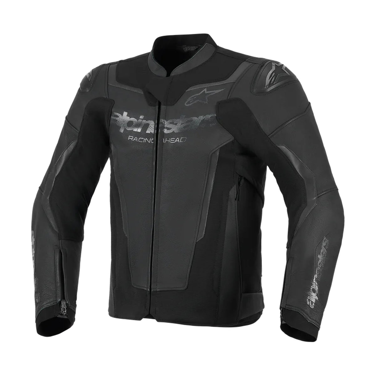 Alpinestars GP Force v2 Zwart/Zwart Leren Motorjas