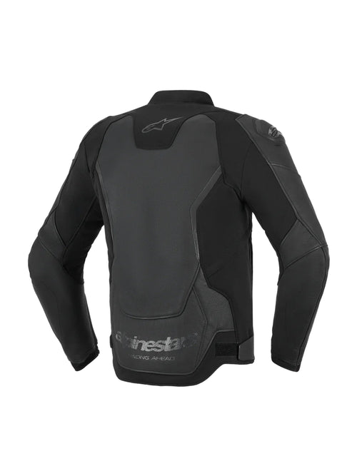 Alpinestars GP Force v2 Zwart/Zwart Leren Motorjas