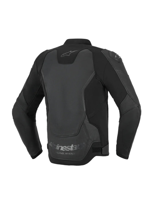 Alpinestars GP Force v2 Zwart/Zwart Leren Motorjas