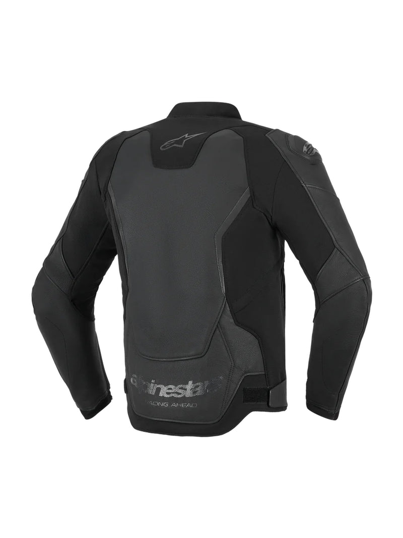 Alpinestars GP Force v2 Zwart/Zwart Leren Motorjas