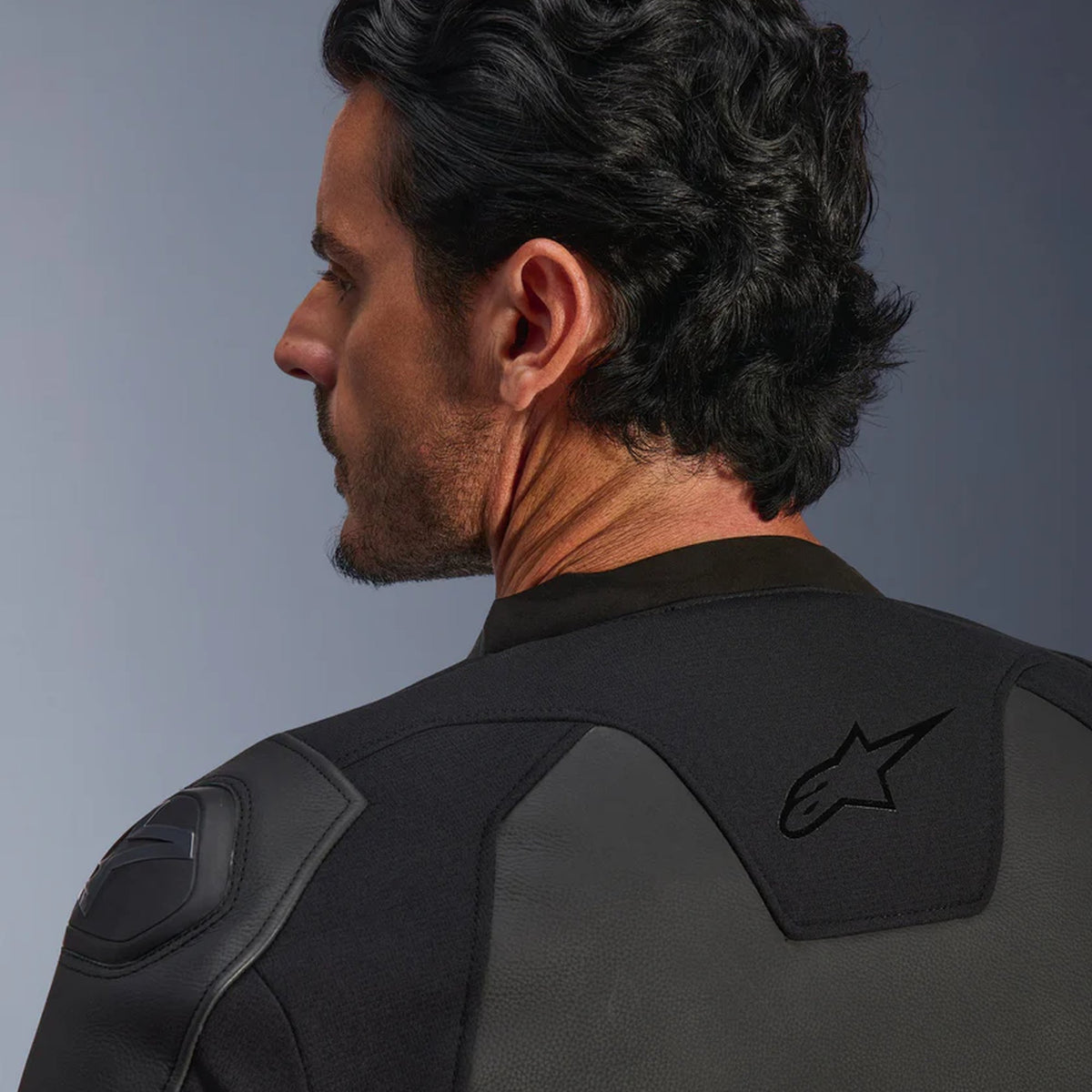 Alpinestars GP Force v2 Zwart/Zwart Leren Motorjas