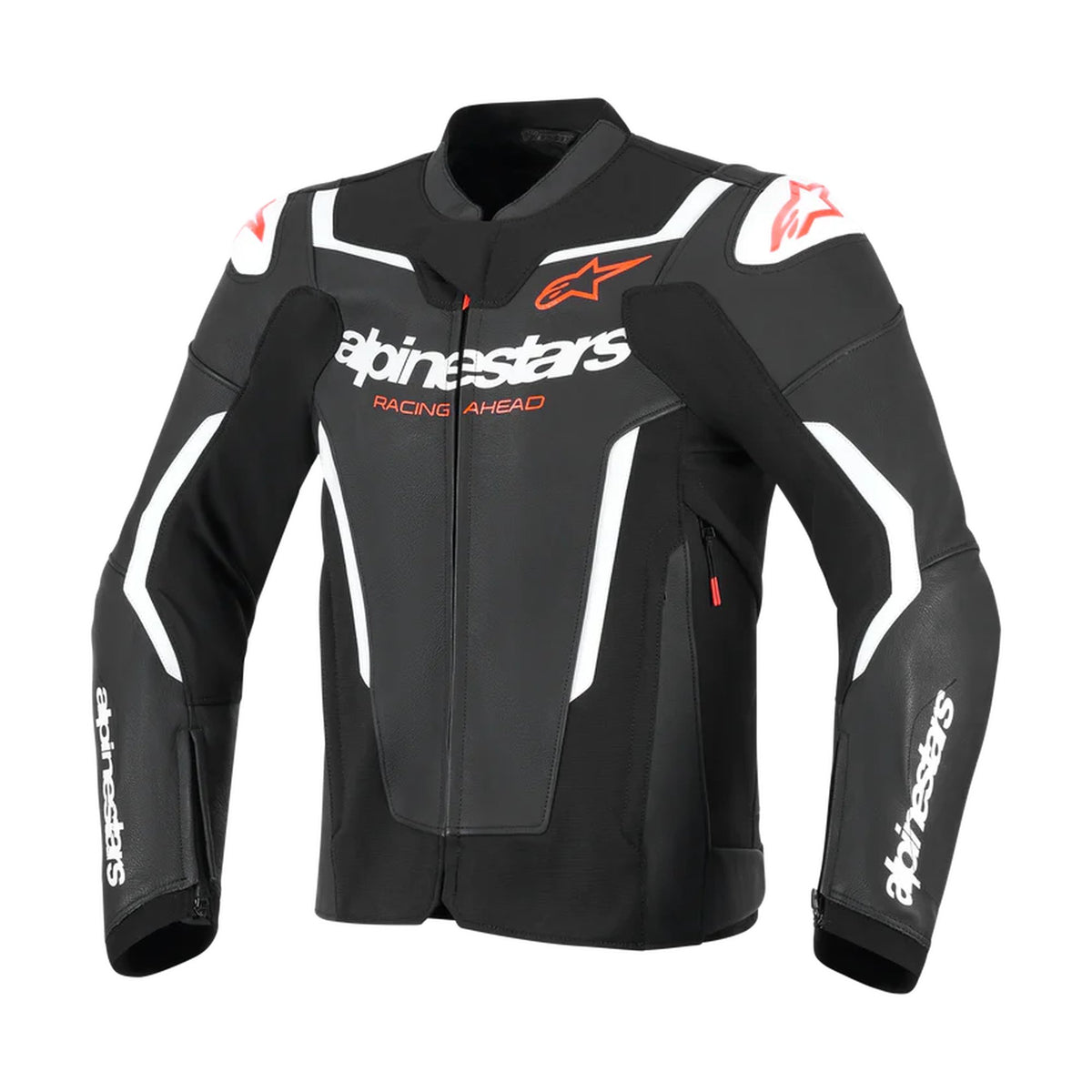 Alpinestars GP Force v2 Zwart/Wit Leren Motorjas