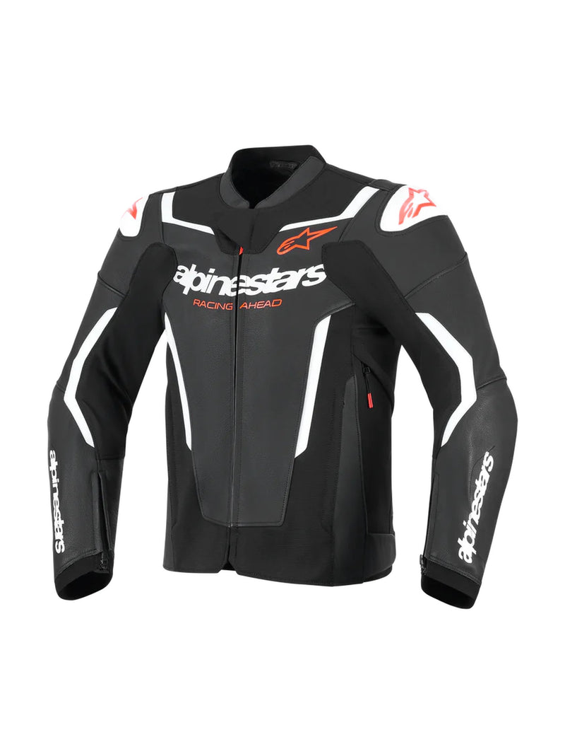 Alpinestars GP Force v2 Zwart/Wit Leren Motorjas