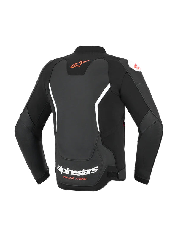 Alpinestars GP Force v2 Schwarz/Weiß Motorrad-Lederjacke