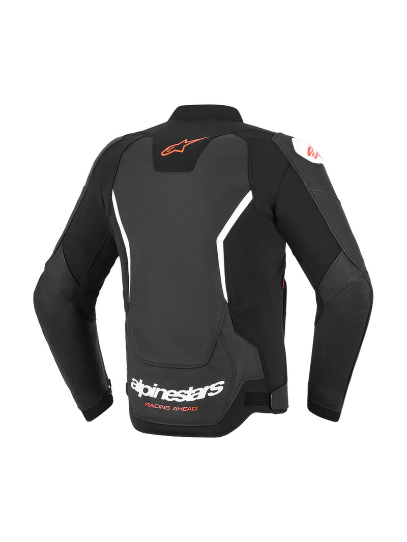 Alpinestars GP Force v2 Zwart/Wit Leren Motorjas