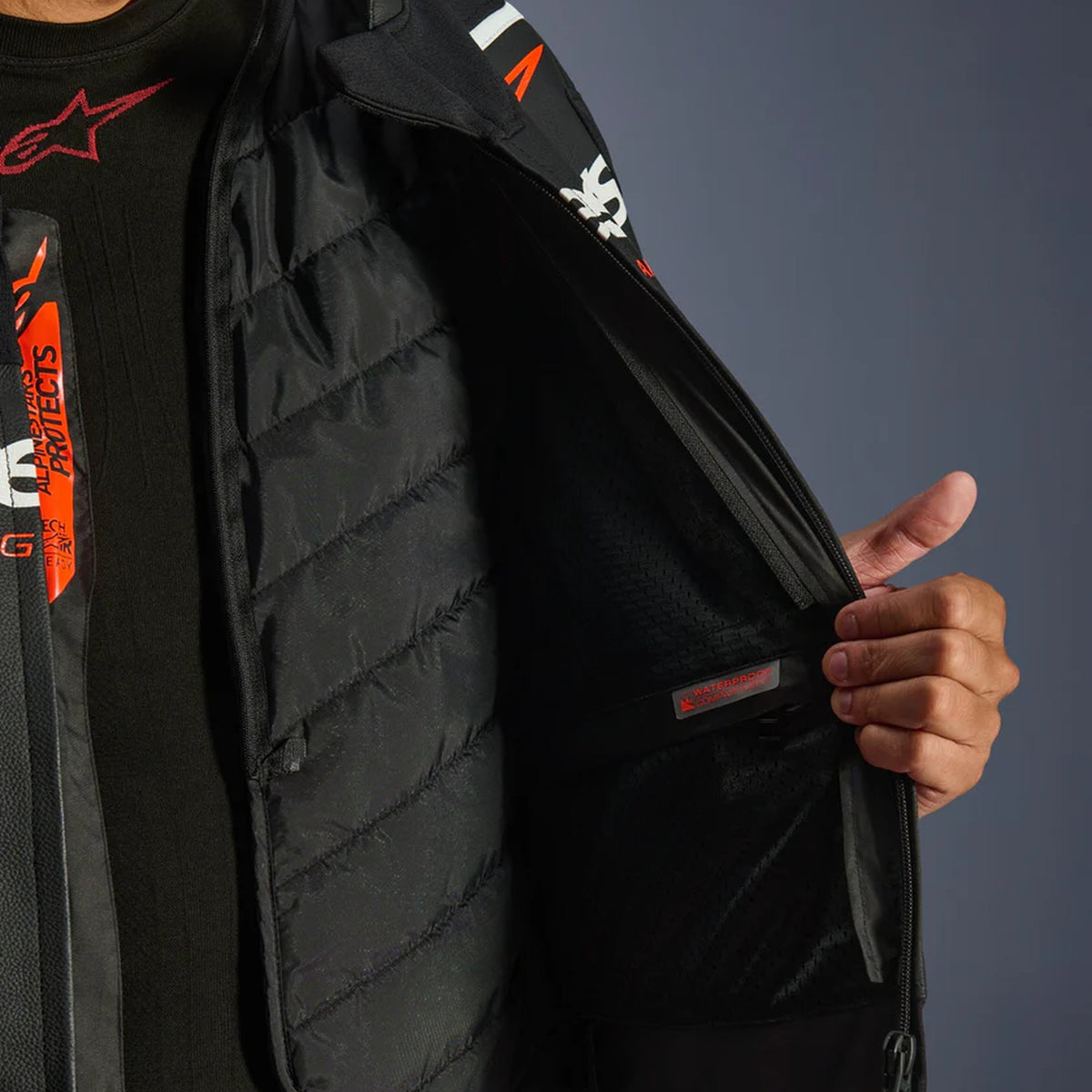 Alpinestars GP Force v2 Zwart/Wit Leren Motorjas