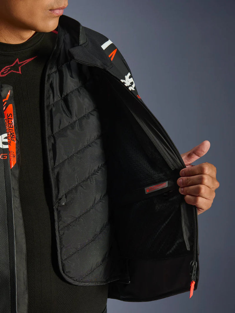 Alpinestars GP Force v2 Zwart/Wit Leren Motorjas