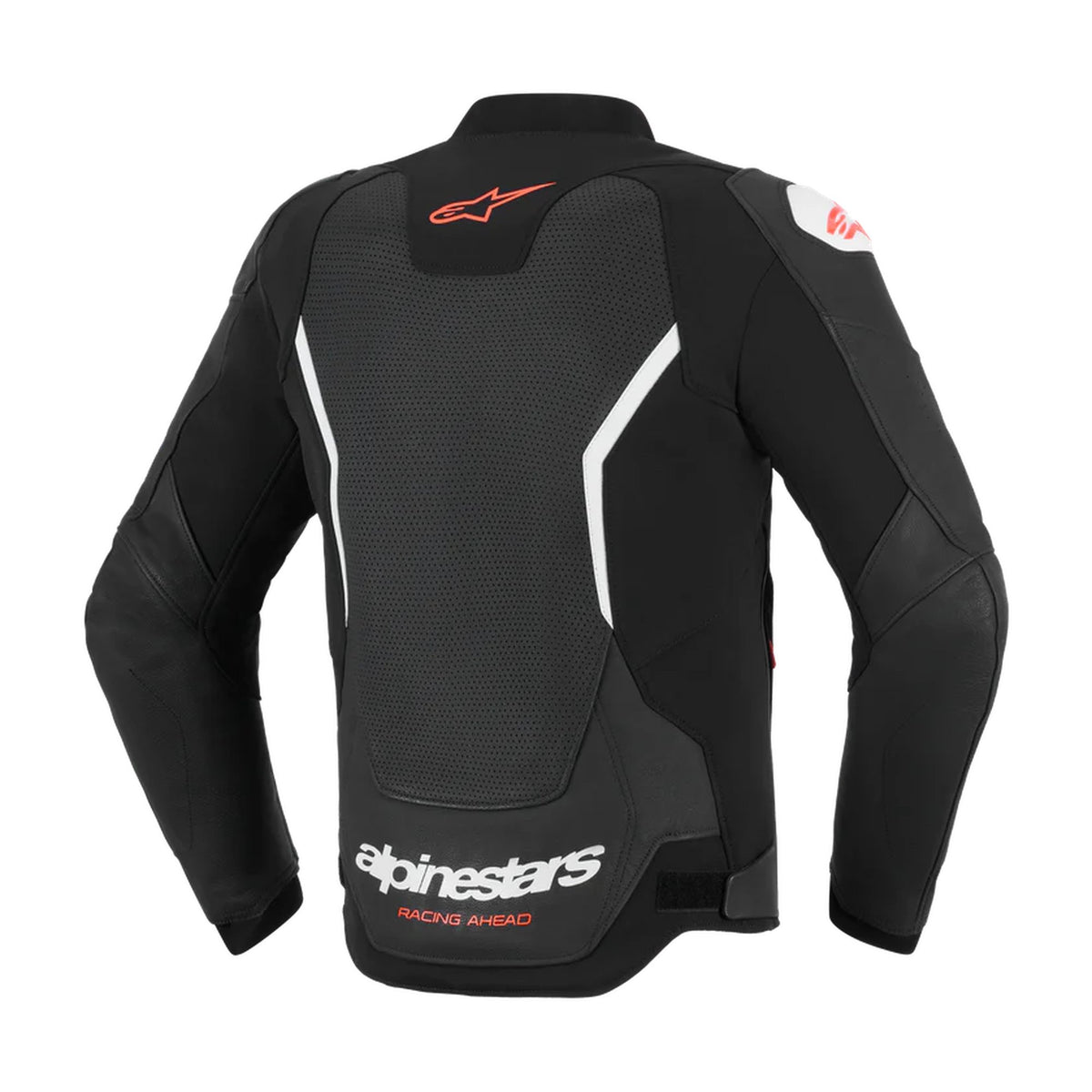 Alpinestars GP Force v2 Airflow Schwarz/Weiß Leder Motorradjacke