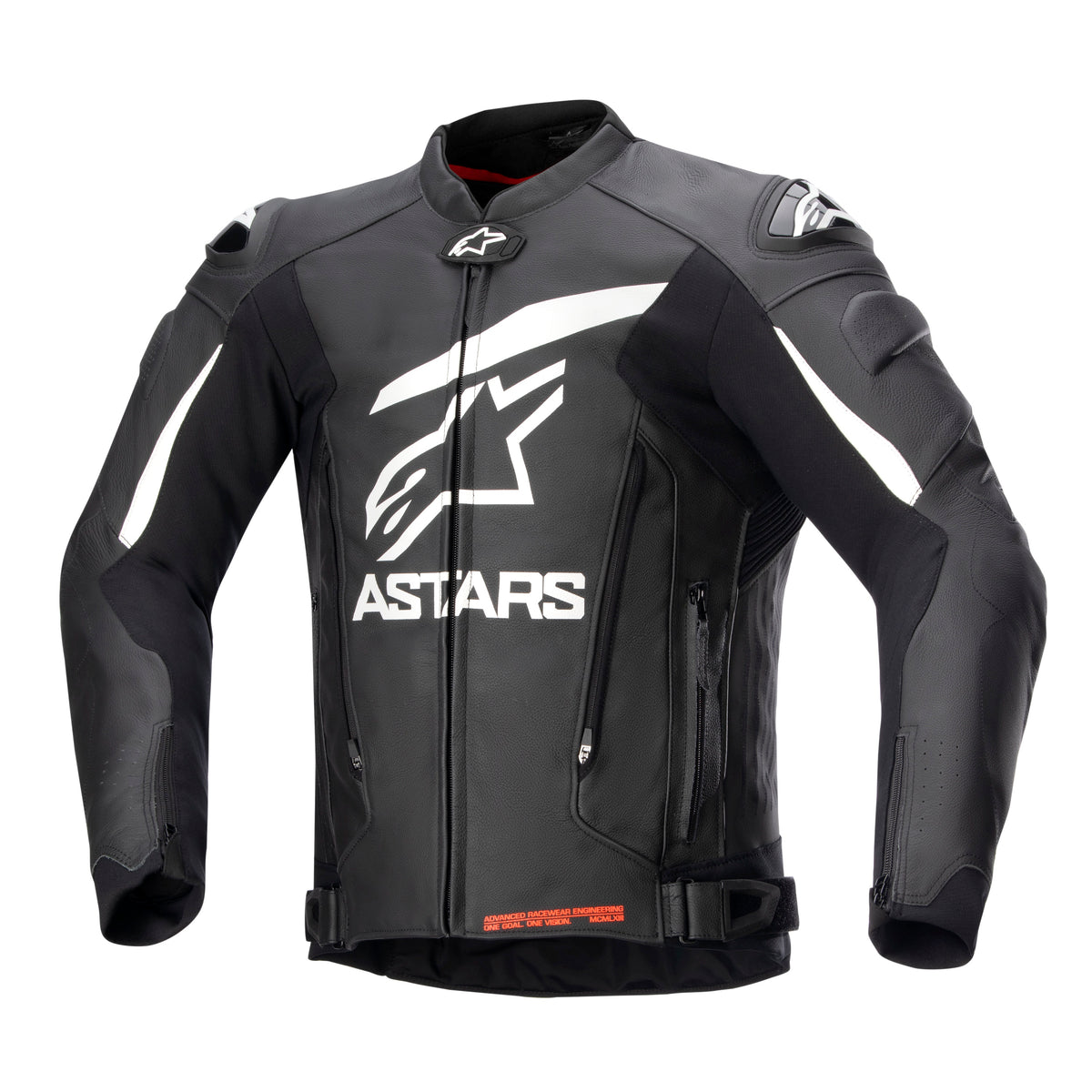 Alpinestars GP Plus R v4 Zwart/Wit Leren Motorjas
