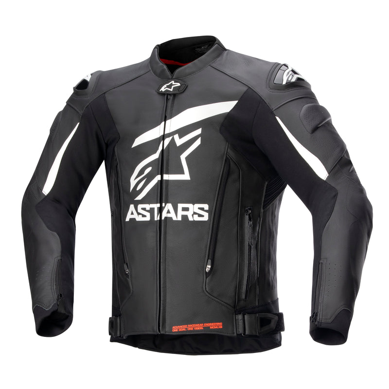 Alpinestars GP Plus R v4 Zwart/Wit Leren Motorjas