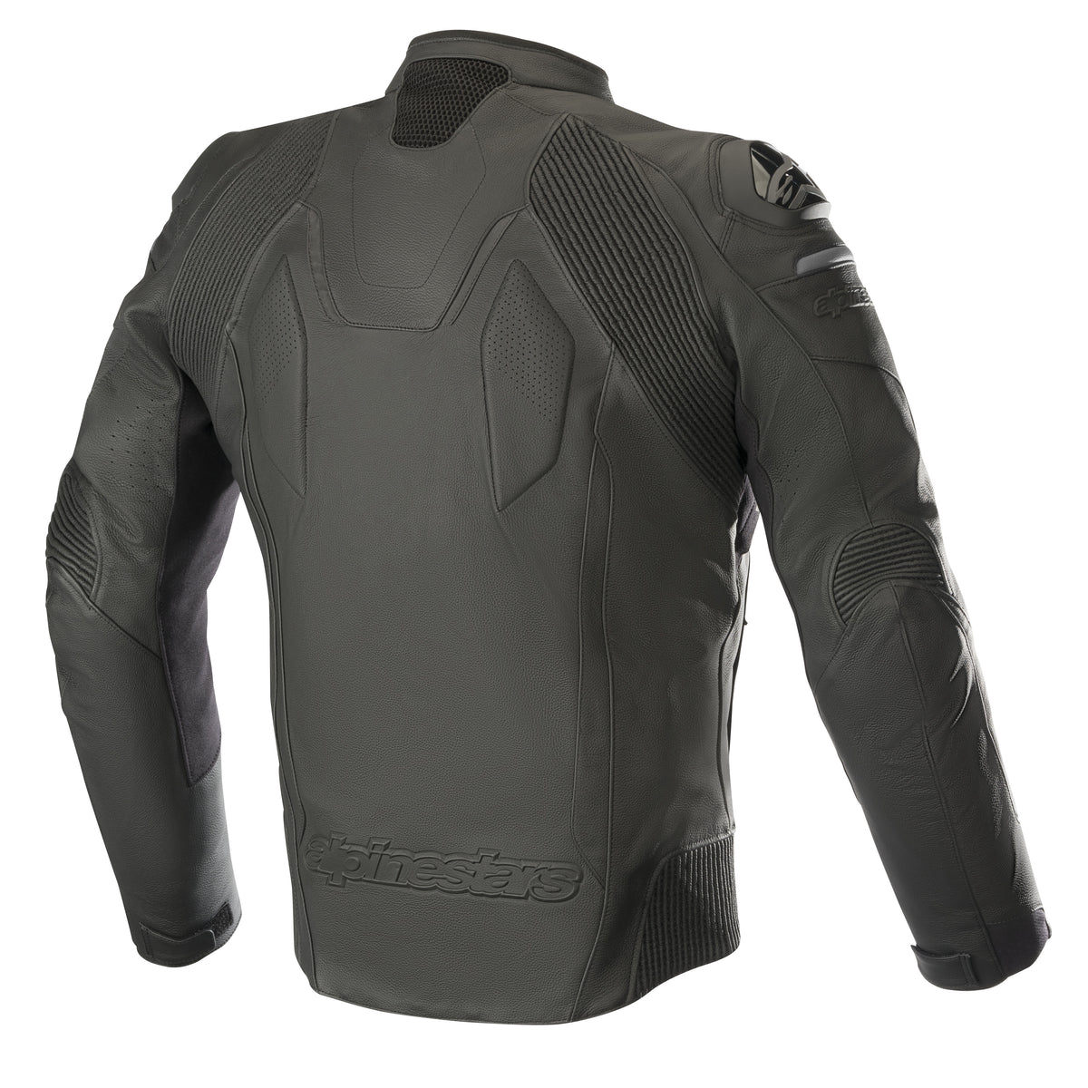 Alpinestars Caliber Schwarze Motorrad-Lederjacke