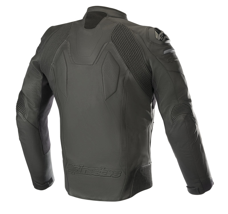 Alpinestars Caliber Schwarze Motorrad-Lederjacke