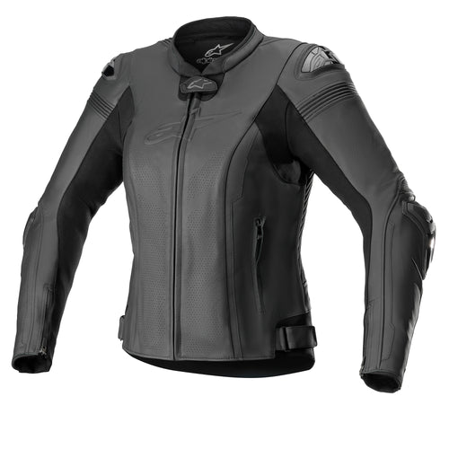 Alpinestars Missile v2 Schwarz/Schwarz Motorrad-Lederjacke