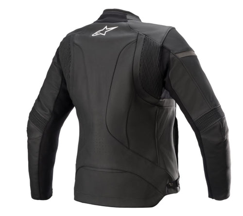 Alpinestars Kira v2 Motorradjacke aus schwarzem Leder