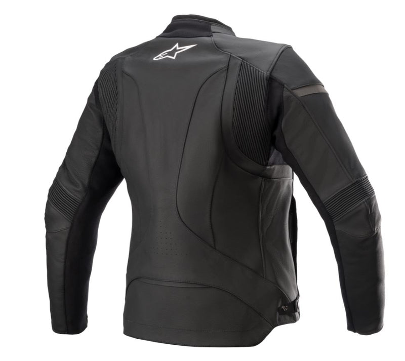 Alpinestars Kira v2 Motorradjacke aus schwarzem Leder