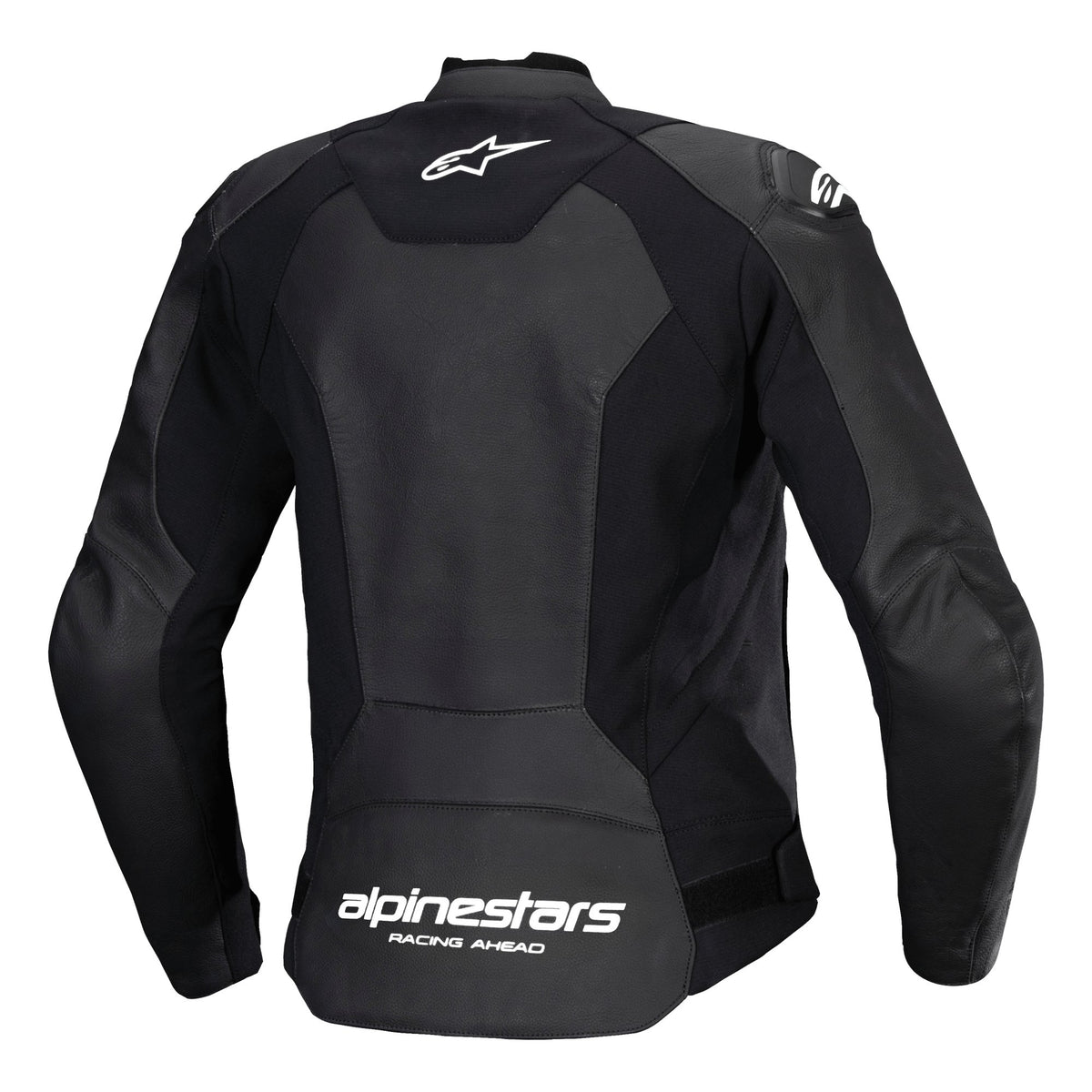 Alpinestars Faster v3 Schwarz/Weiß Motorrad-Lederjacke