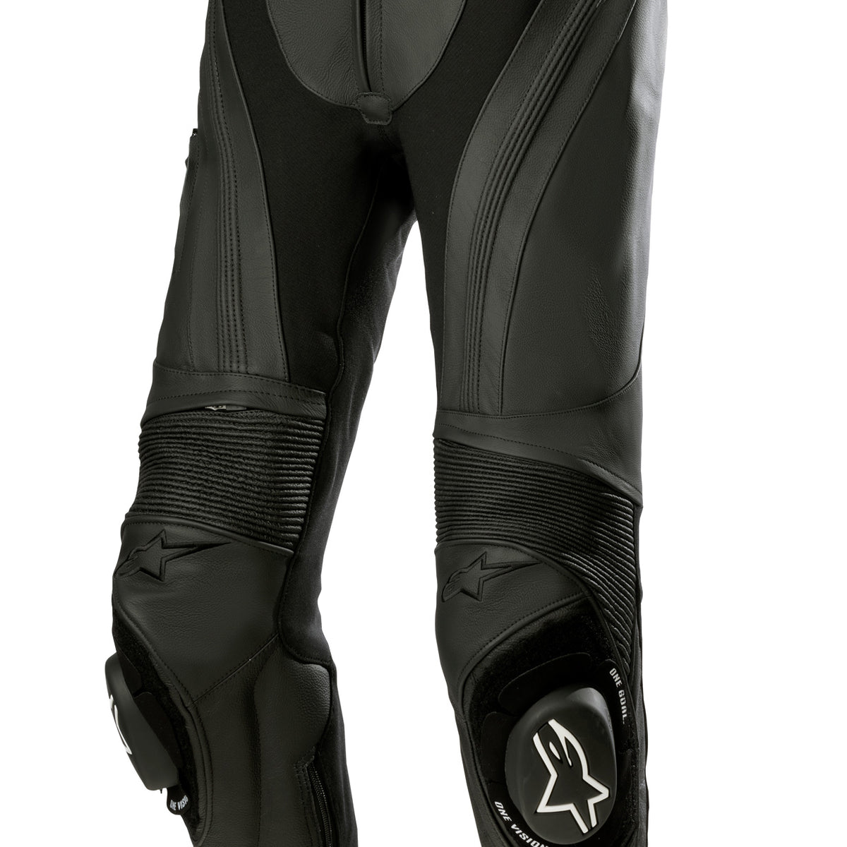 Alpinestars Missile v3 Zwart/Zwart Leren Motorbroek