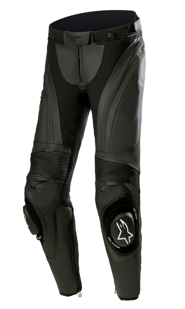 Alpinestars Missile v3 Black/Black Leather Motorcycle Trousers