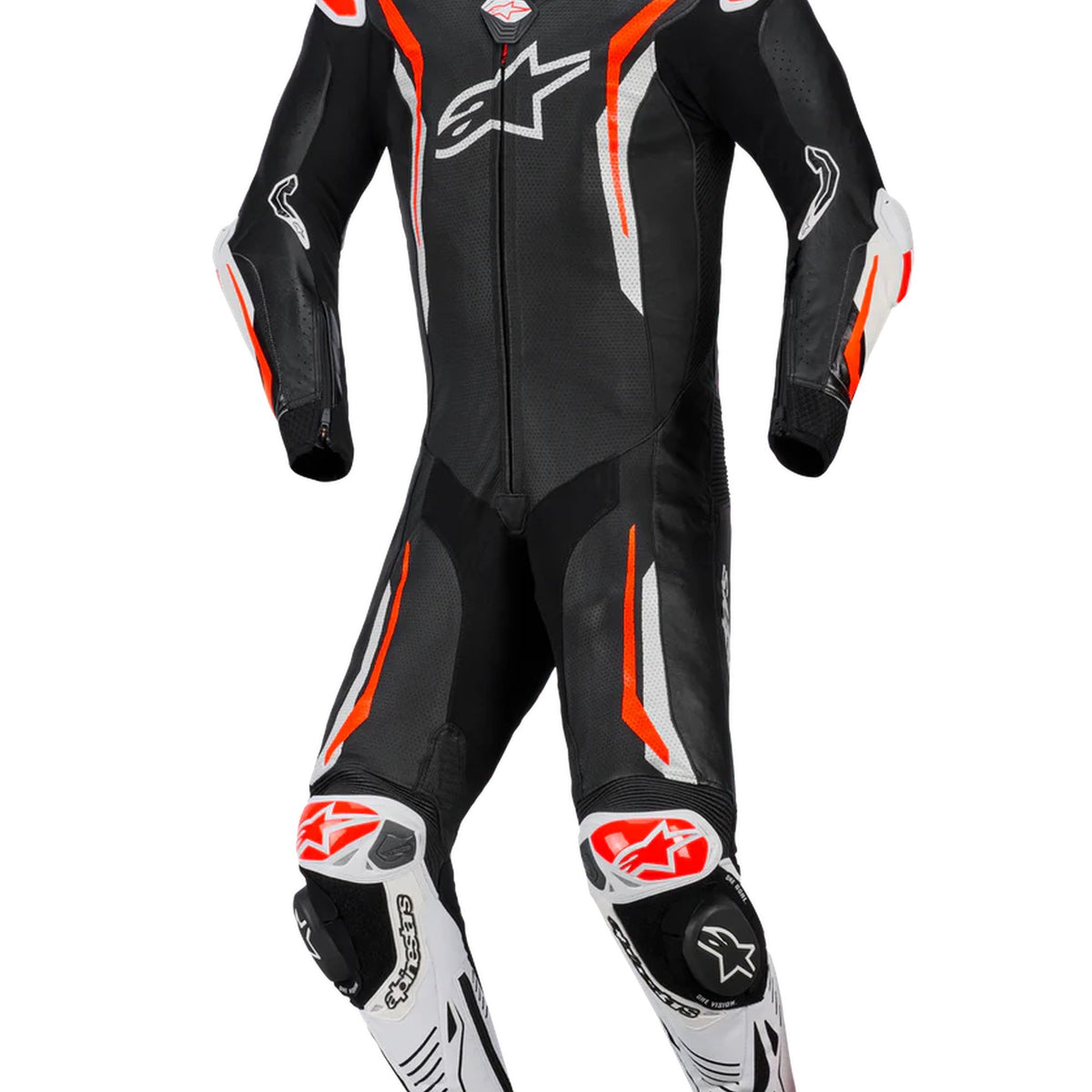 Alpinestars GP Tech v5 Zwart/Wit/Fluorood Racepak