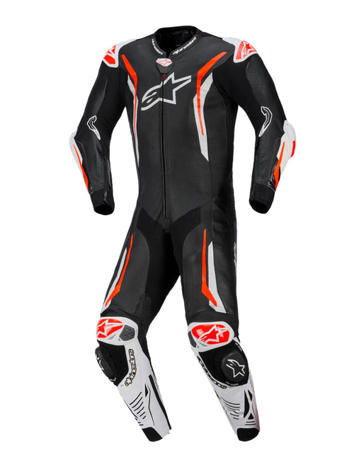 Alpinestars GP Tech v5 Zwart/Wit/Fluorood Racepak