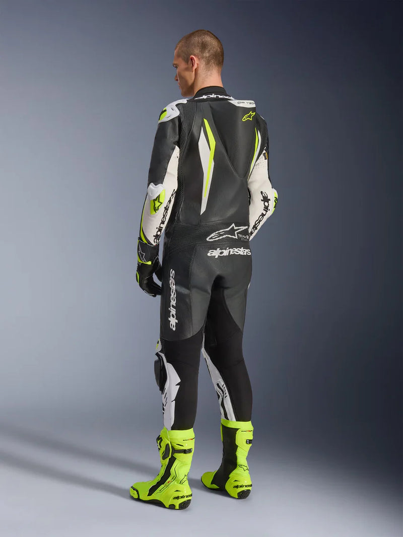 Alpinestars GP Tech v5 Black/White/Fluo Yellow Race Suit