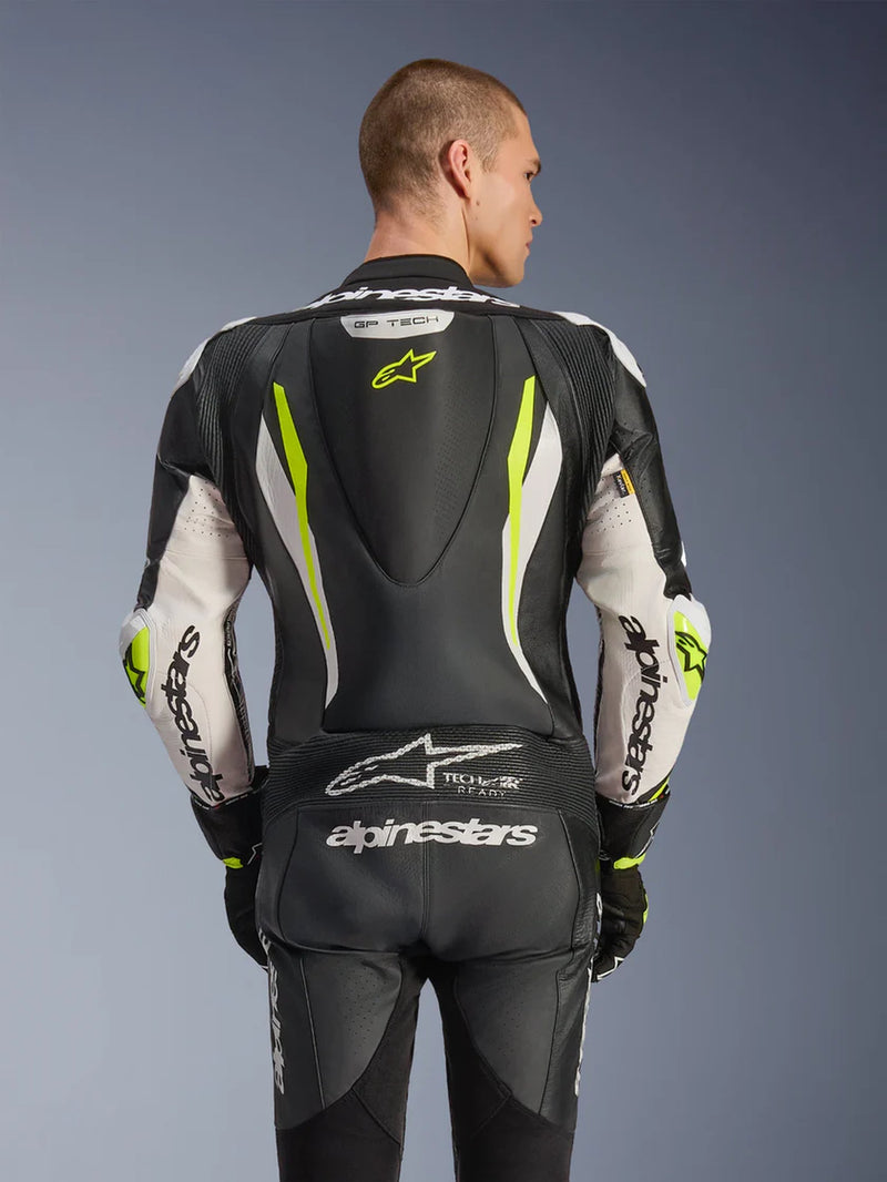 Alpinestars GP Tech v5 Black/White/Fluo Yellow Race Suit
