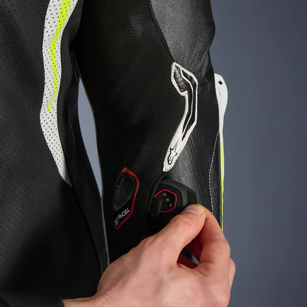 Alpinestars GP Tech v5 Black/White/Fluo Yellow Race Suit