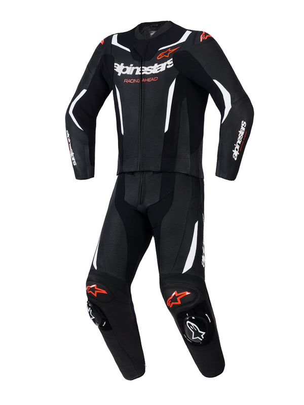 Alpinestars GP Force V2 Black/White/Fluo Red Race Suit