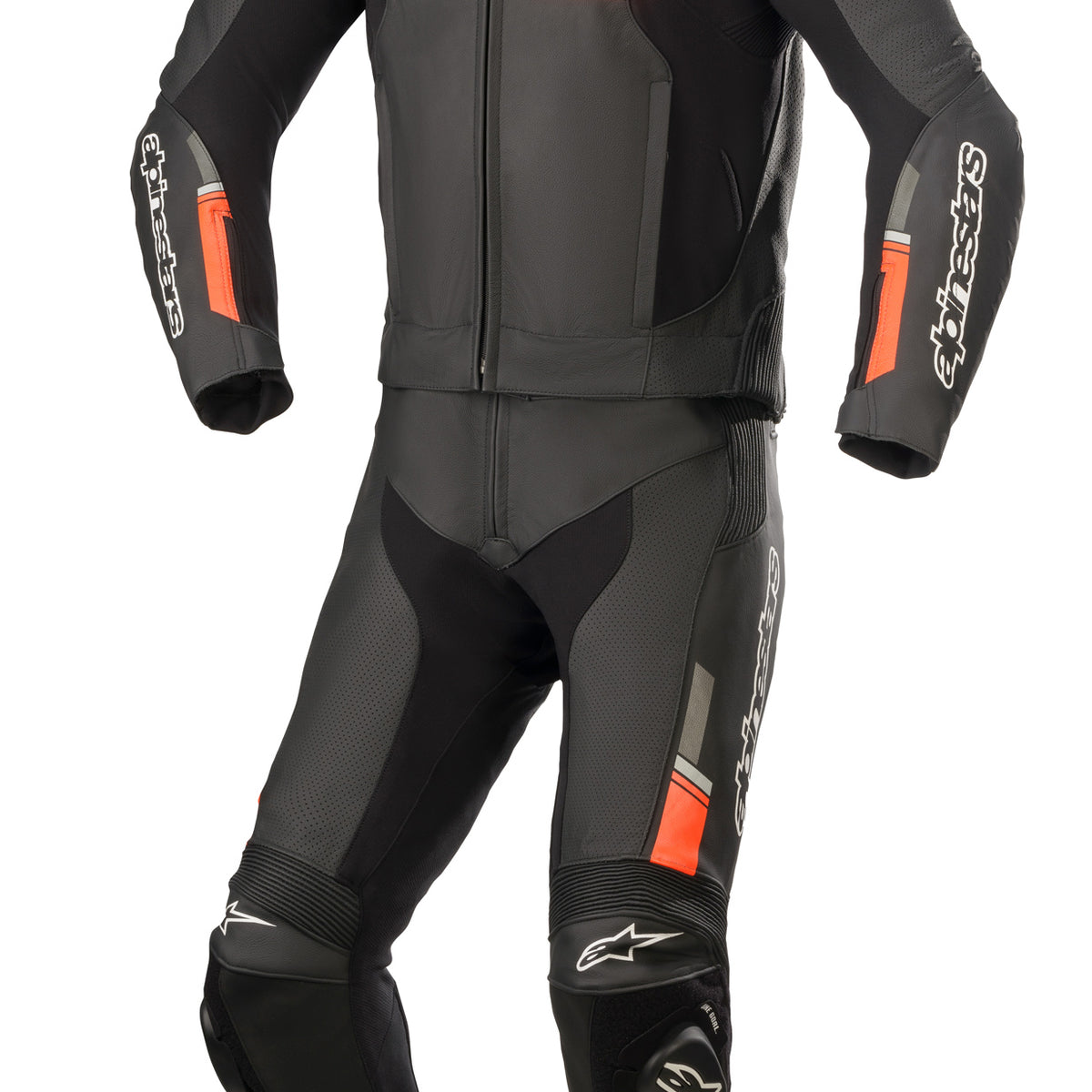 Alpinestars GP Force Chaser V2 2 PCS Zwart/Fluorood Racepak