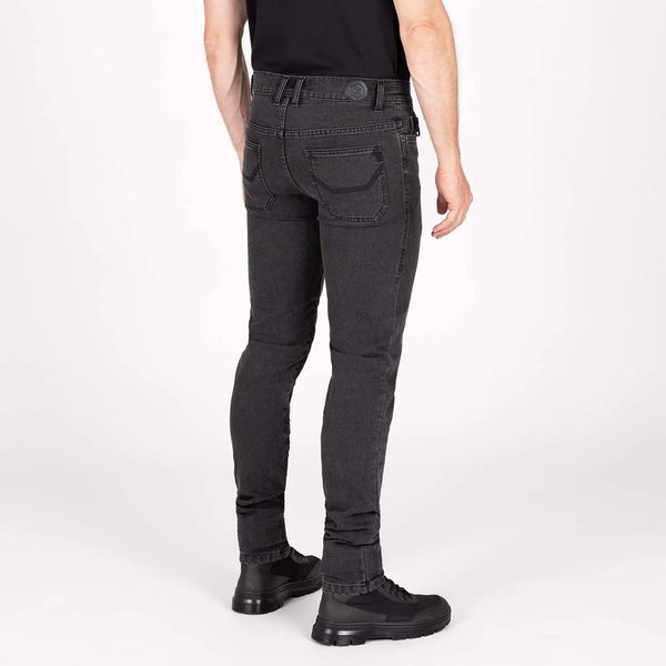 Knox Men's Colton Slim Supersoft Charcoal motorcycle jeans class AA (short)