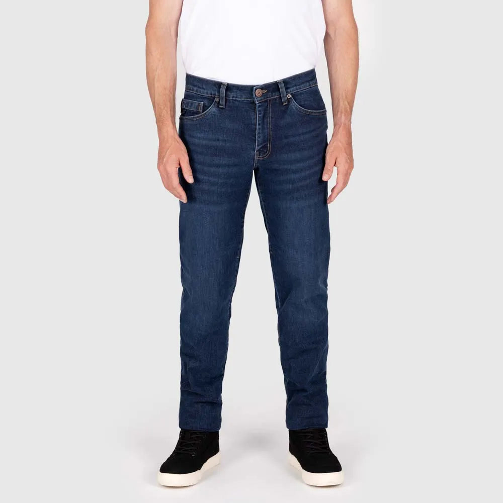 Knox Men’s Kirkstone Straight REGULAR Stone Wash Indigo – AAA Motorradjeans für Herren