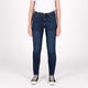 Knox Women’s Colton Skinny Stone Wash Indigo motorjeans klasse AA (short)