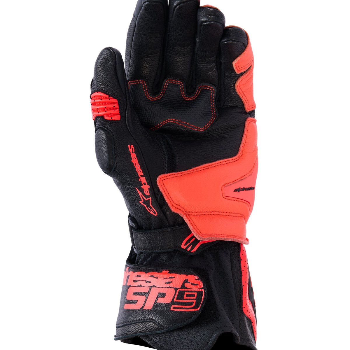 Alpinestars SP-9 Zwart/Fluorood Motorhandschoenen