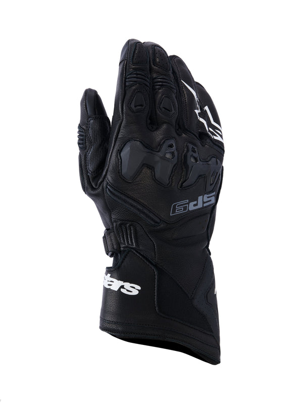 Alpinestars SP-9 Black/White Motorcycle Gloves