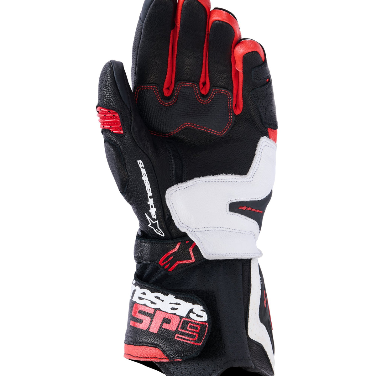 Alpinestars SP-9 Schwarz/Weiß/Rot Motorradhandschuhe