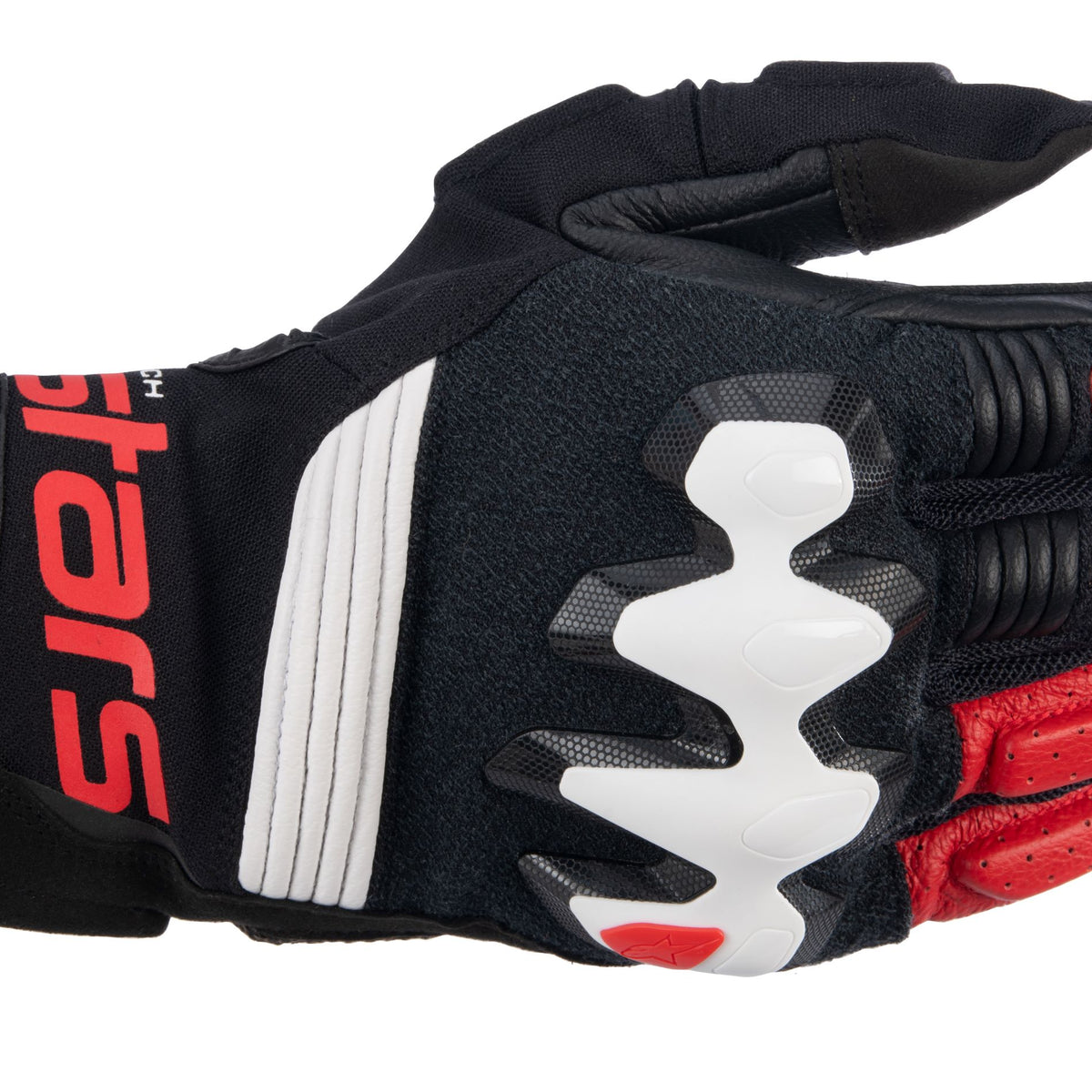 Alpinestars Halo Schwarz/Weiß/Rot Motorradhandschuhe