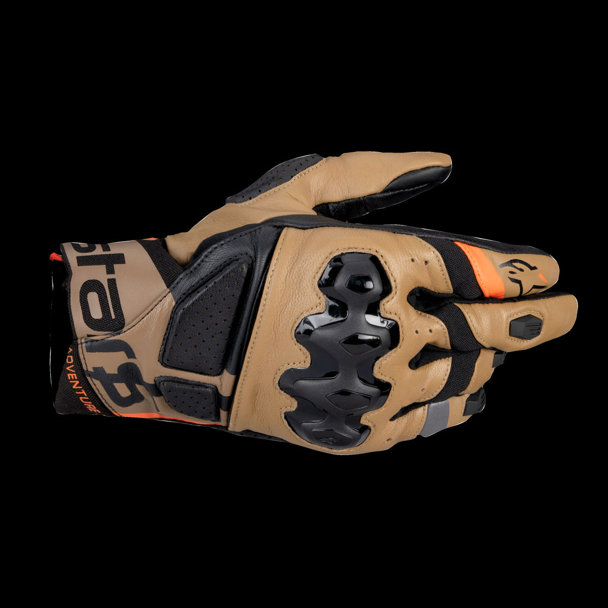 Alpinestars Belize v3 Drystar Zwart/Bruin/Zand Motorhandschoenen