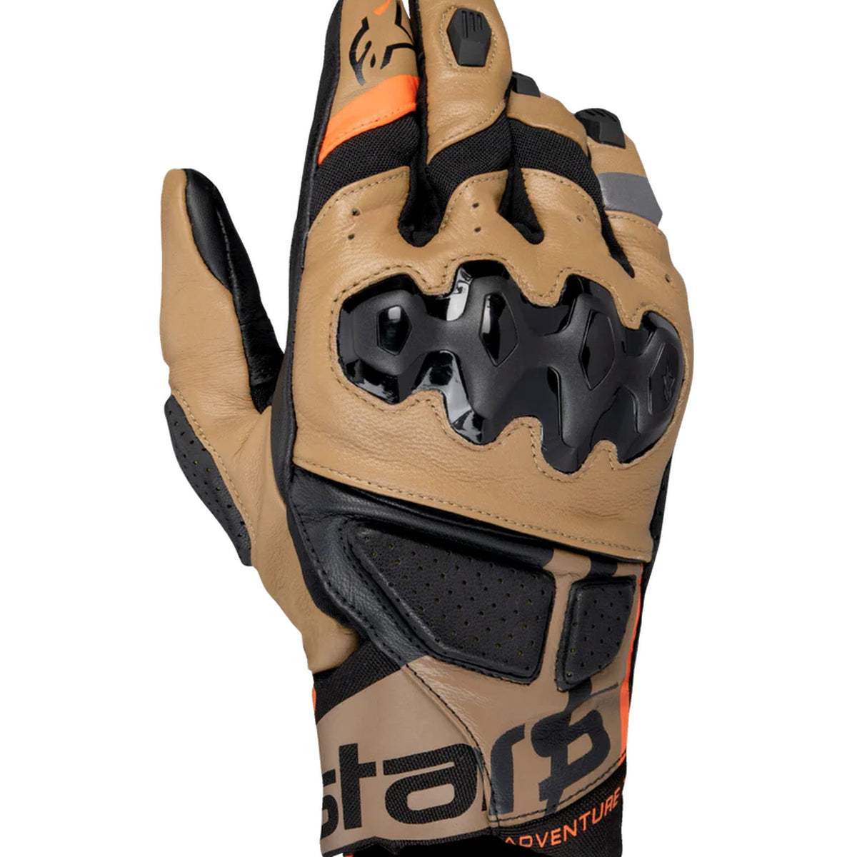 Alpinestars Belize v3 Drystar Zwart/Bruin/Zand Motorhandschoenen