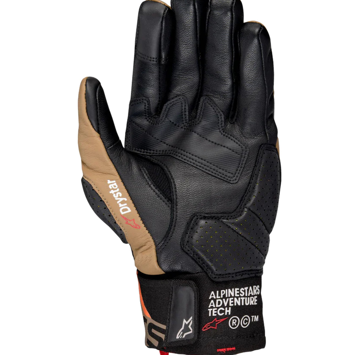 Alpinestars Belize v3 Drystar Zwart/Bruin/Zand Motorhandschoenen