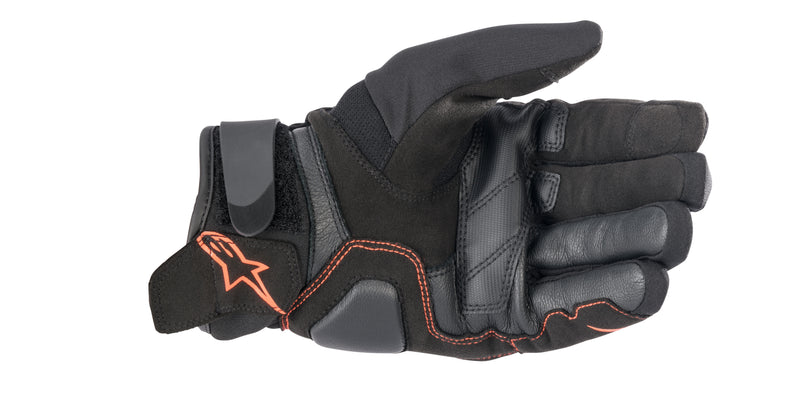 Alpinestars SMX-1 Waterproof Zwart/Fluorood Motorhandschoenen