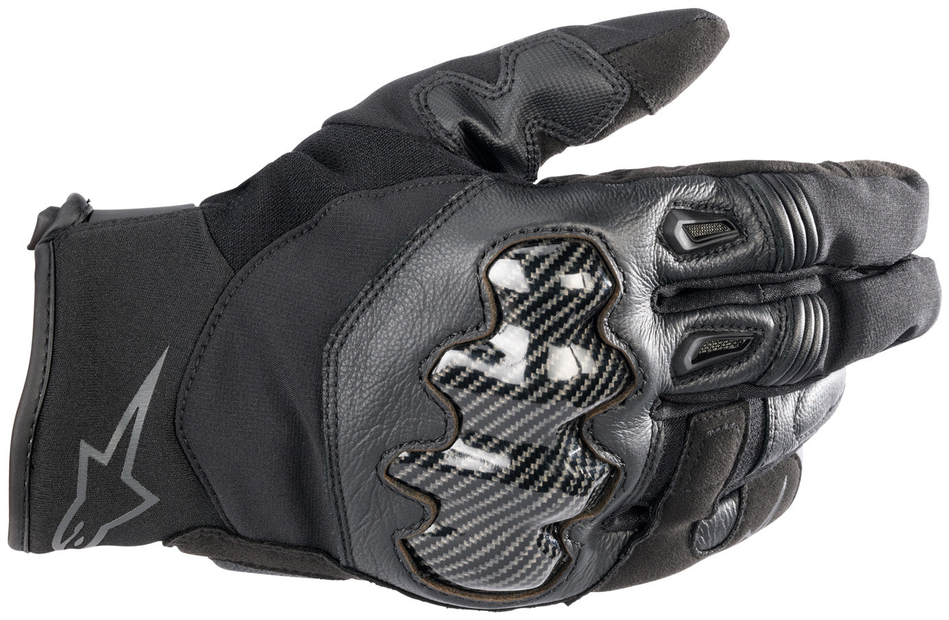 Alpinestars SMX-1 Waterproof Zwart/Zwart Motorhandschoenen